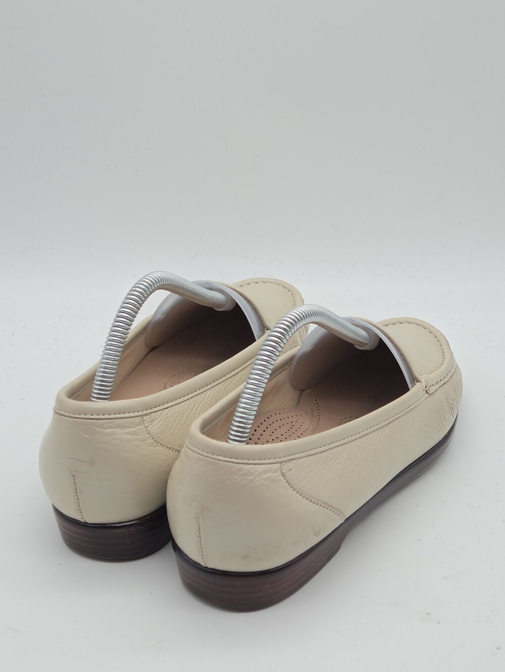 SAS Simplify Leather Loafers Ecru‎ Size 9 Wide - Picture 5 of 8